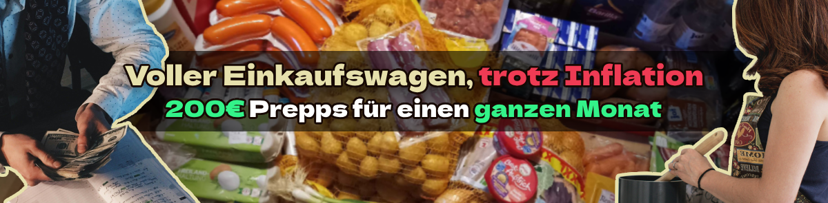 Mit nur 200 Euro lecker Einkaufen für den gesamten Monat