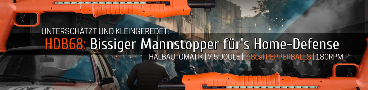 Review home defense HDB68 schroflinte pepperballs